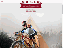 Tablet Screenshot of 5pointsbikes.com